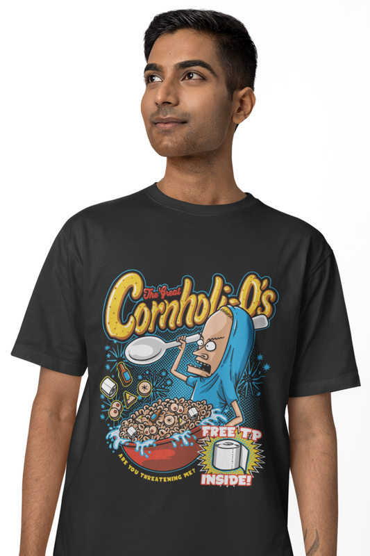 The Great Cornholio's Cereal Parody Tee - Beavis and Butt-Head Tribute