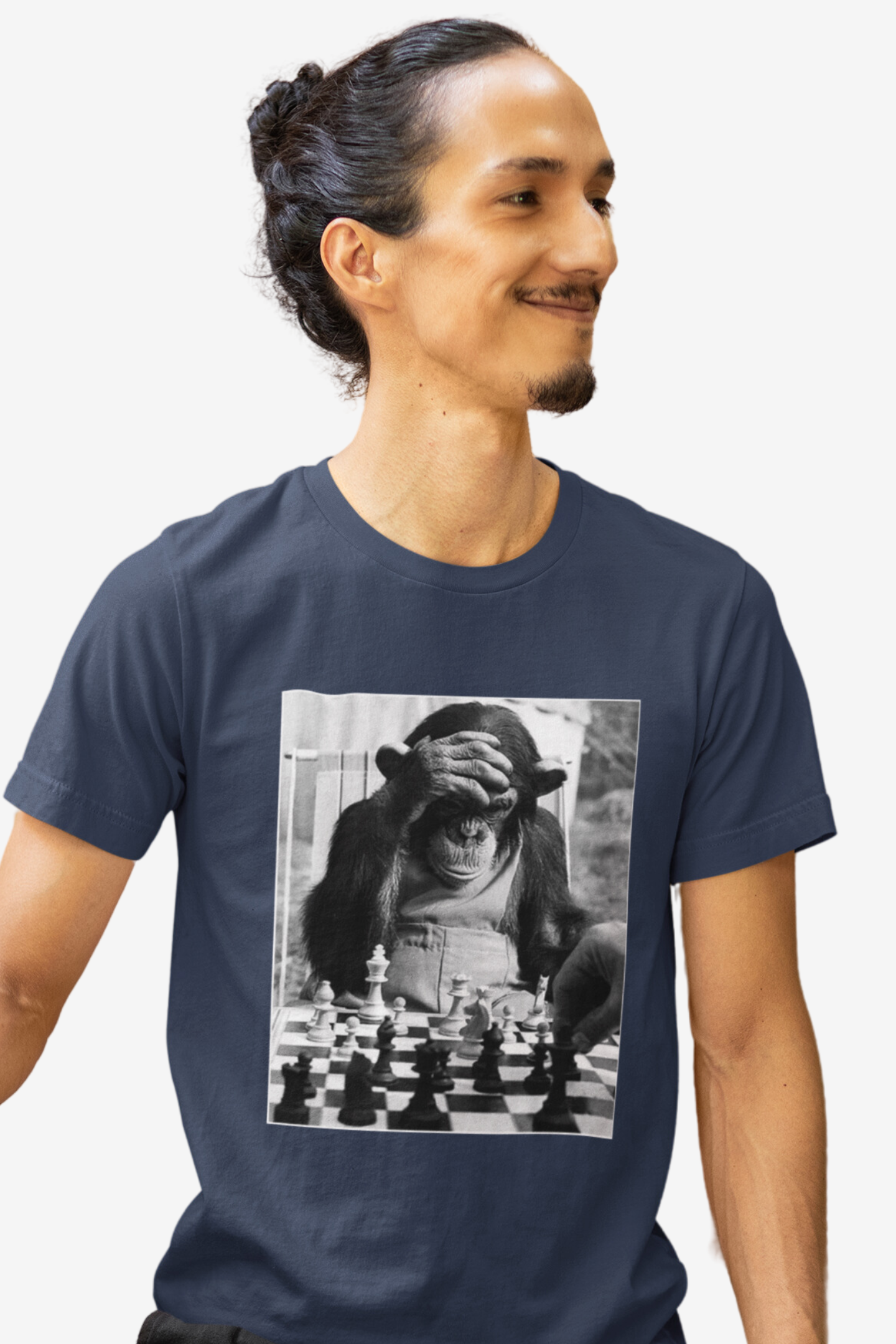 Chimp Playing Chess T Shirt | Chess Shirt | Chess Clothing