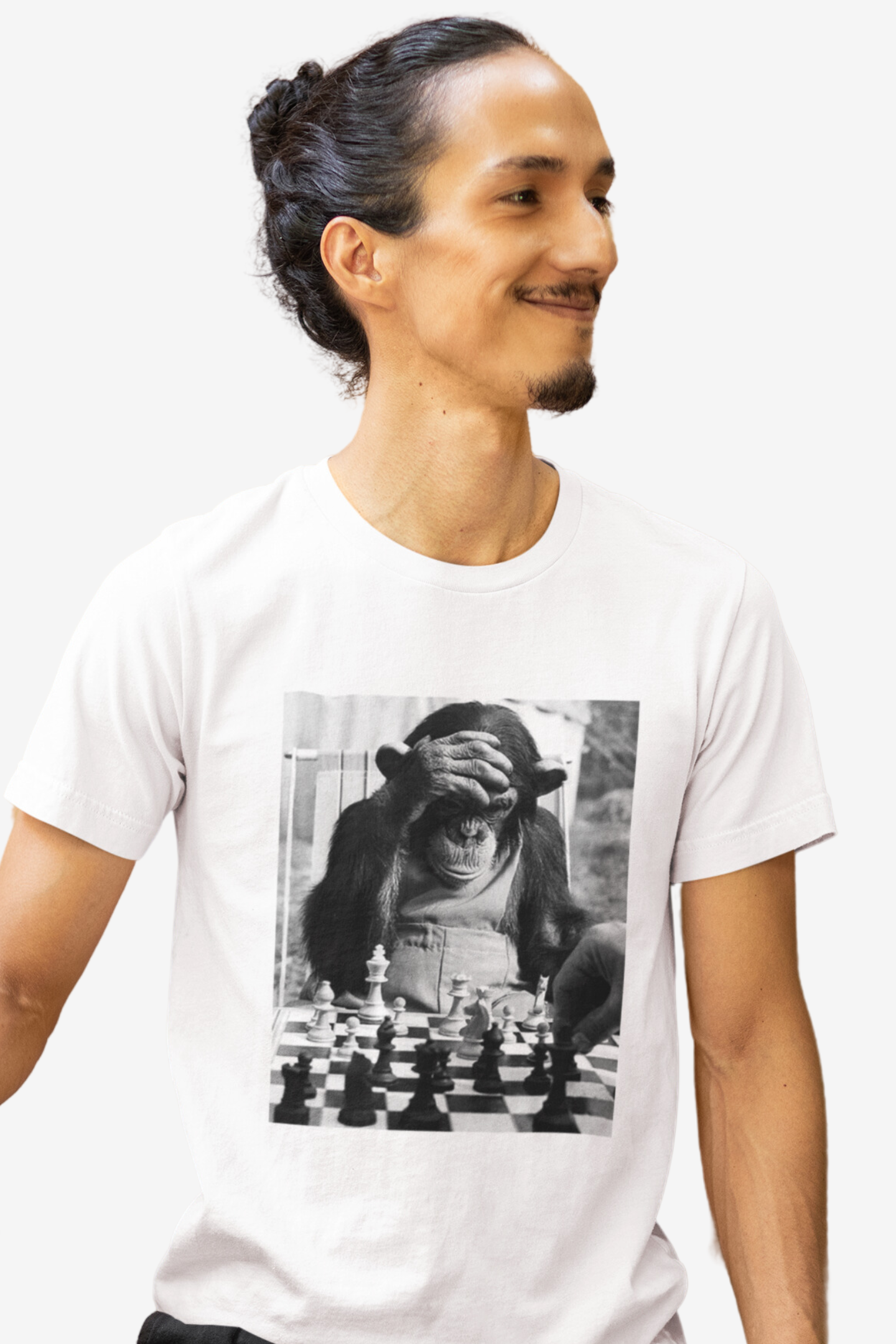 ICONIC Chimp Playing Chess T Shirt | Chess Shirt | Chess Clothing