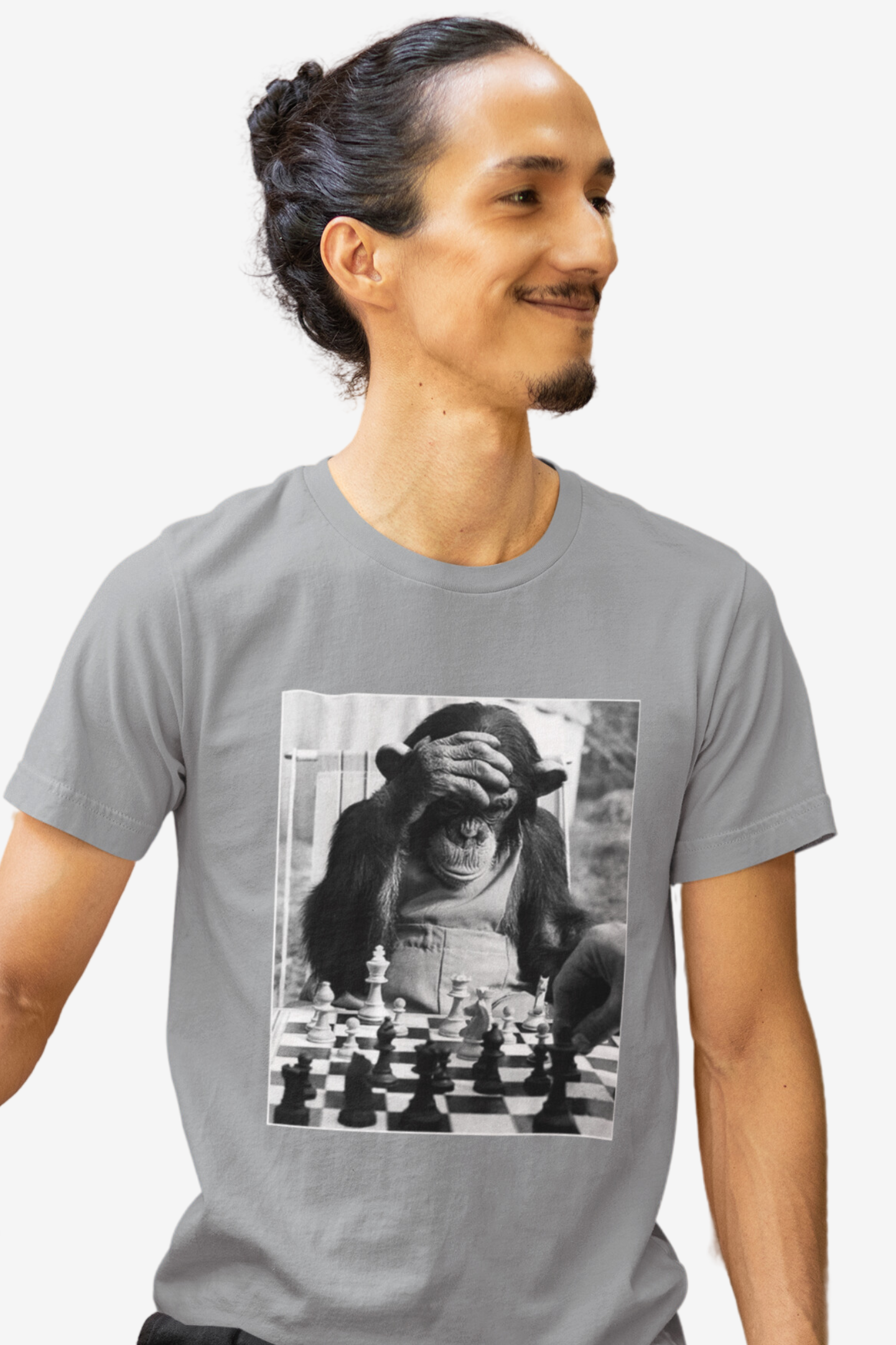 Chimp Playing Chess T Shirt | Chess Shirt | Chess Clothing