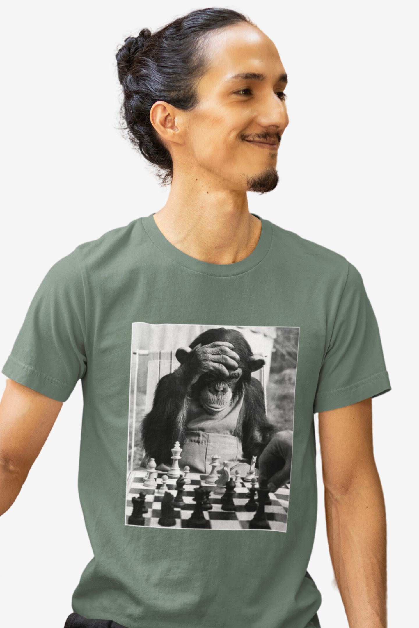 ICONIC Chimp Playing Chess T Shirt | Chess Shirt | Chess Clothing