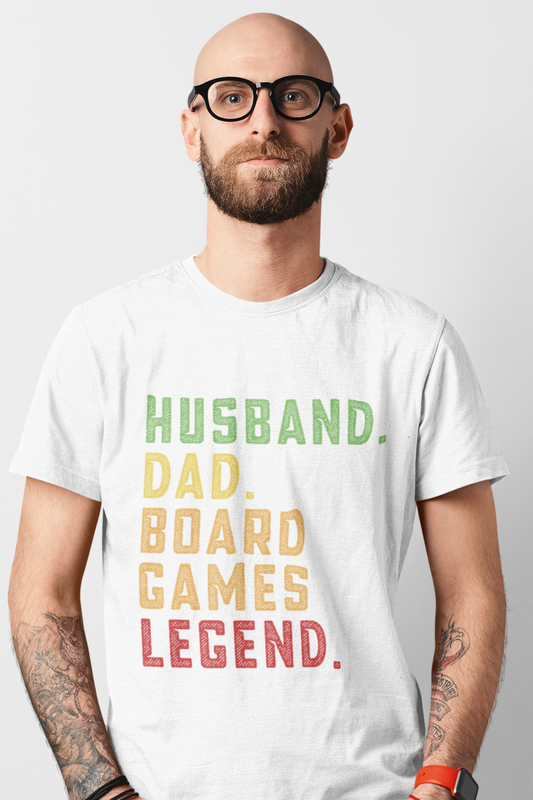 Husband, Dad, Board Games Legend T Shirt | Board Game Lover T Shirt | Board Game T Shirt | Board Game Addict