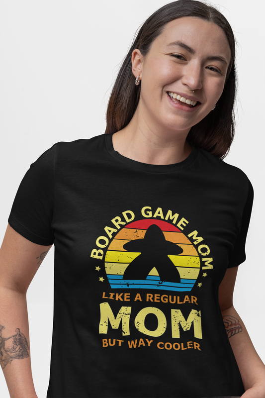 Cool Board Game Mom Vintage Sunset Design | Perfect Gift for Gamer Moms