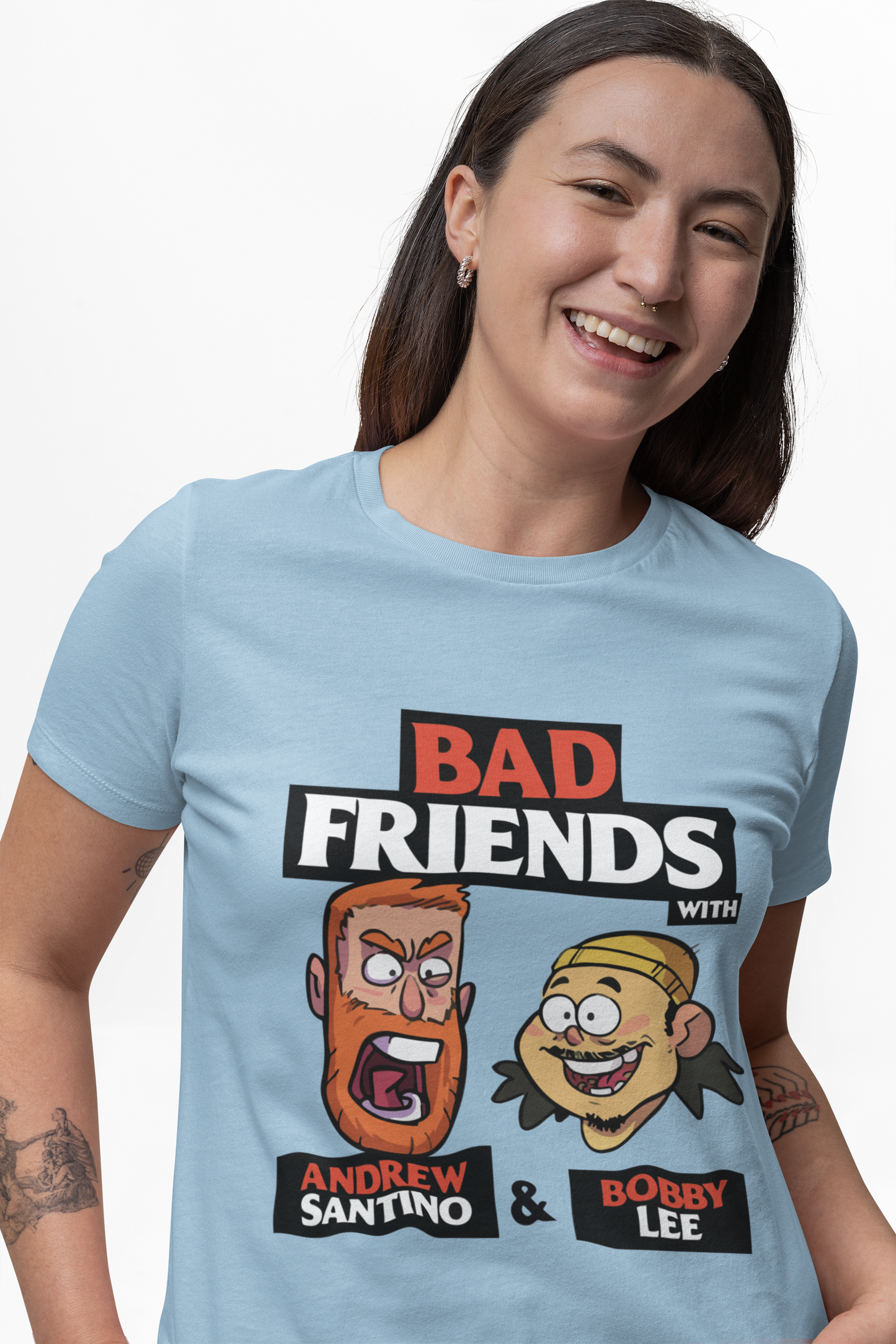 Bad Friends T Shirt | Andrew Santino & Bobby Lee T Shirt | Im Bobby Mom T Shirt |  Bad Friend T Shirt | Andrew Santino T Shirt |  Funny T Shirt