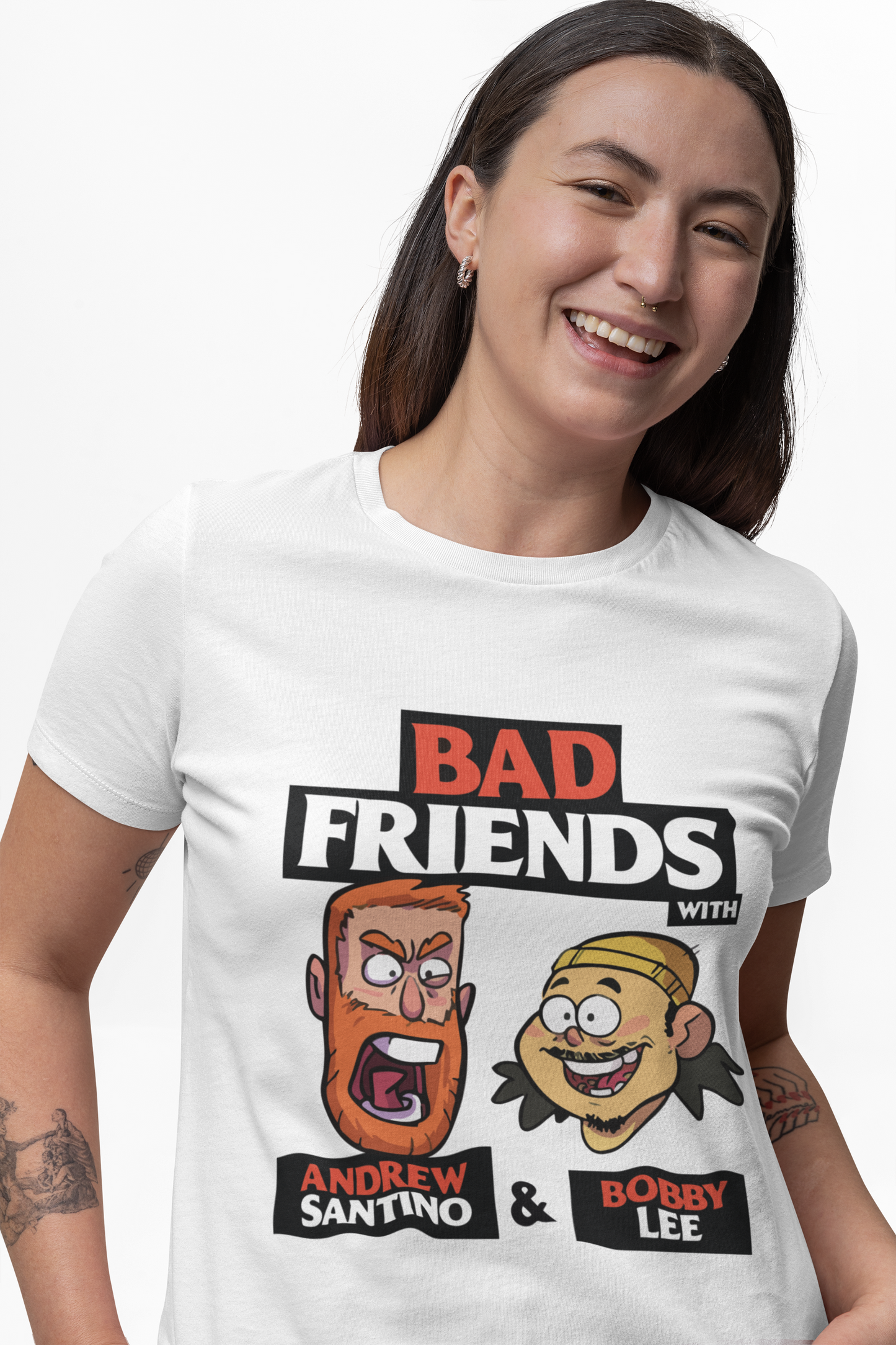 Bad Friends T Shirt | Andrew Santino & Bobby Lee T Shirt | Im Bobby Mom T Shirt |  Bad Friend T Shirt | Andrew Santino T Shirt |  Funny T Shirt