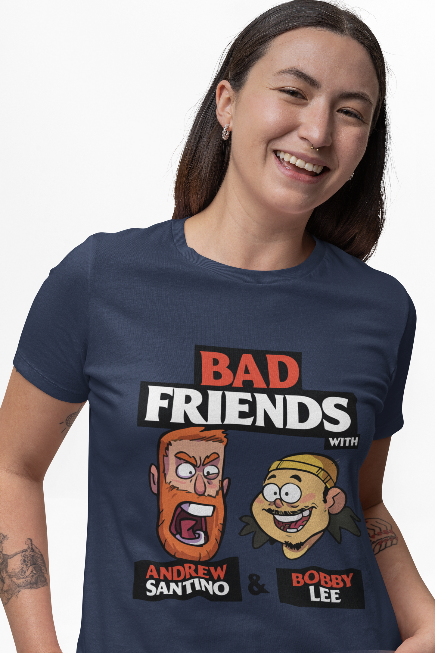 Bad Friends T Shirt | Andrew Santino & Bobby Lee T Shirt | Im Bobby Mom T Shirt |  Bad Friend T Shirt | Andrew Santino T Shirt |  Funny T Shirt