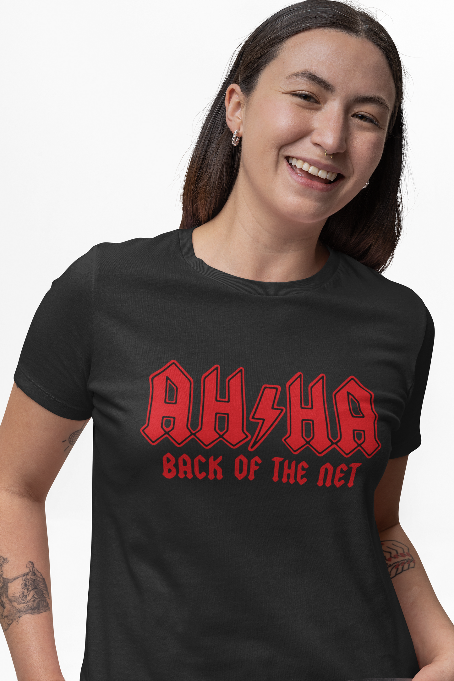 Alan Partridge AHA Back Of The Net T Shirt - Funny British Comedy TV Show Tee for Fans - Iconic Catchphrase Shirt