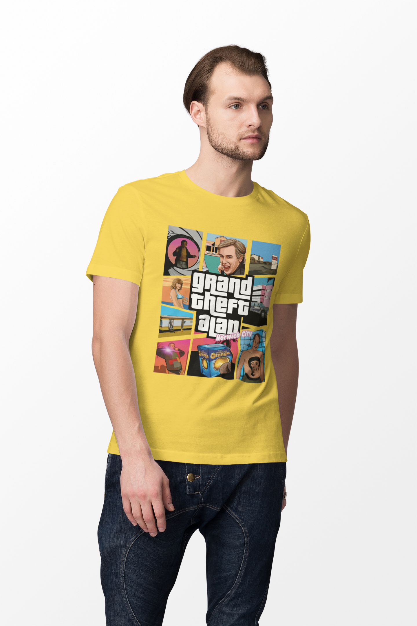 Alan Partridge "Grand Theft Partridge" T-Shirt - Game Style Parody Tee