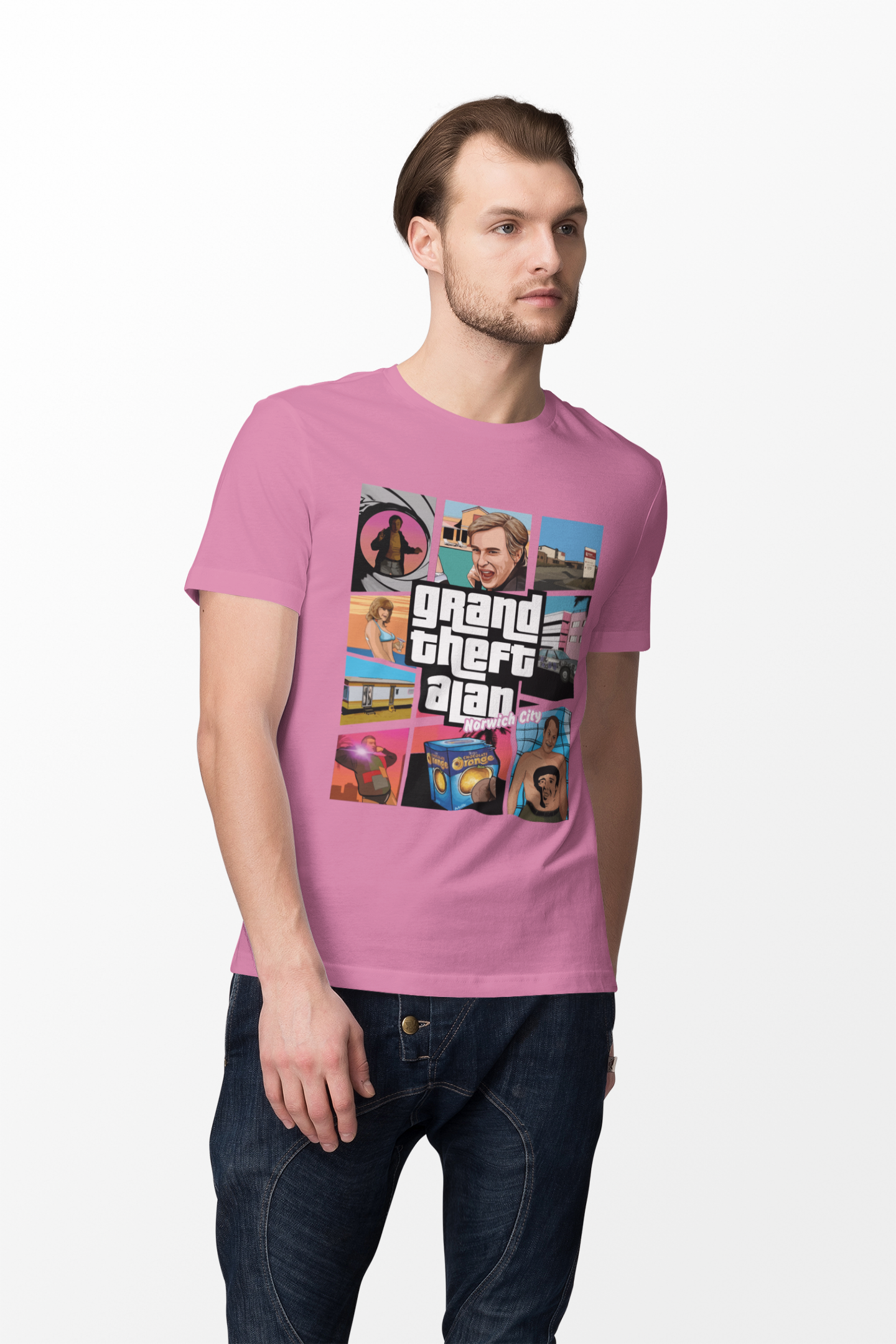 Alan Partridge "Grand Theft Partridge" T-Shirt - Game Style Parody Tee