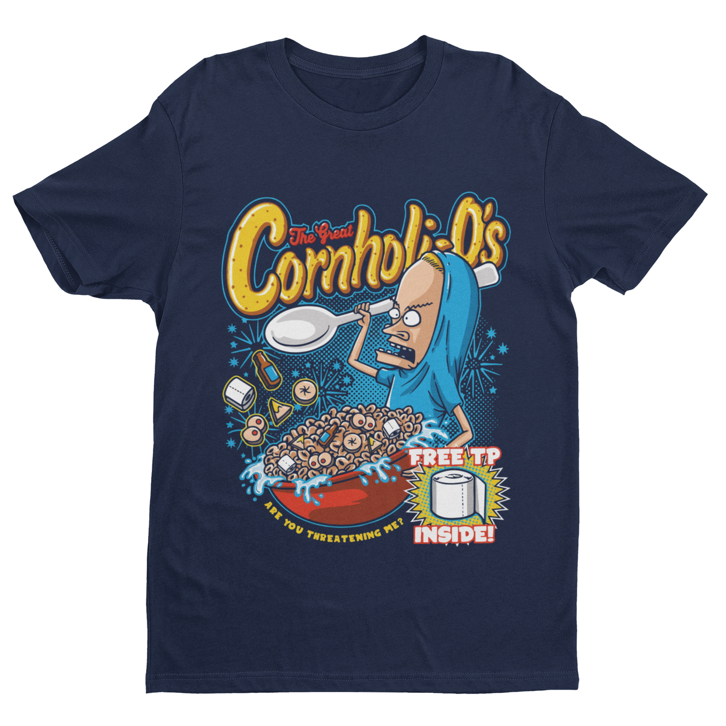 The Great Cornholio's Cereal Parody Tee - Beavis and Butt-Head Tribute