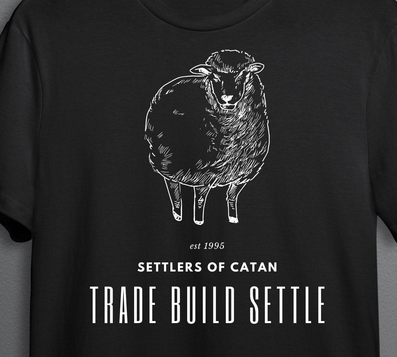 Settlers Of Catan Sheep T Shirt | Catan | Trade Build Settle