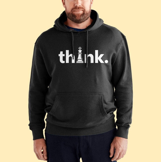 Think Chess Hoodie | Chess Clothing | Unisex Chess Hoodie | Kids Hoodie