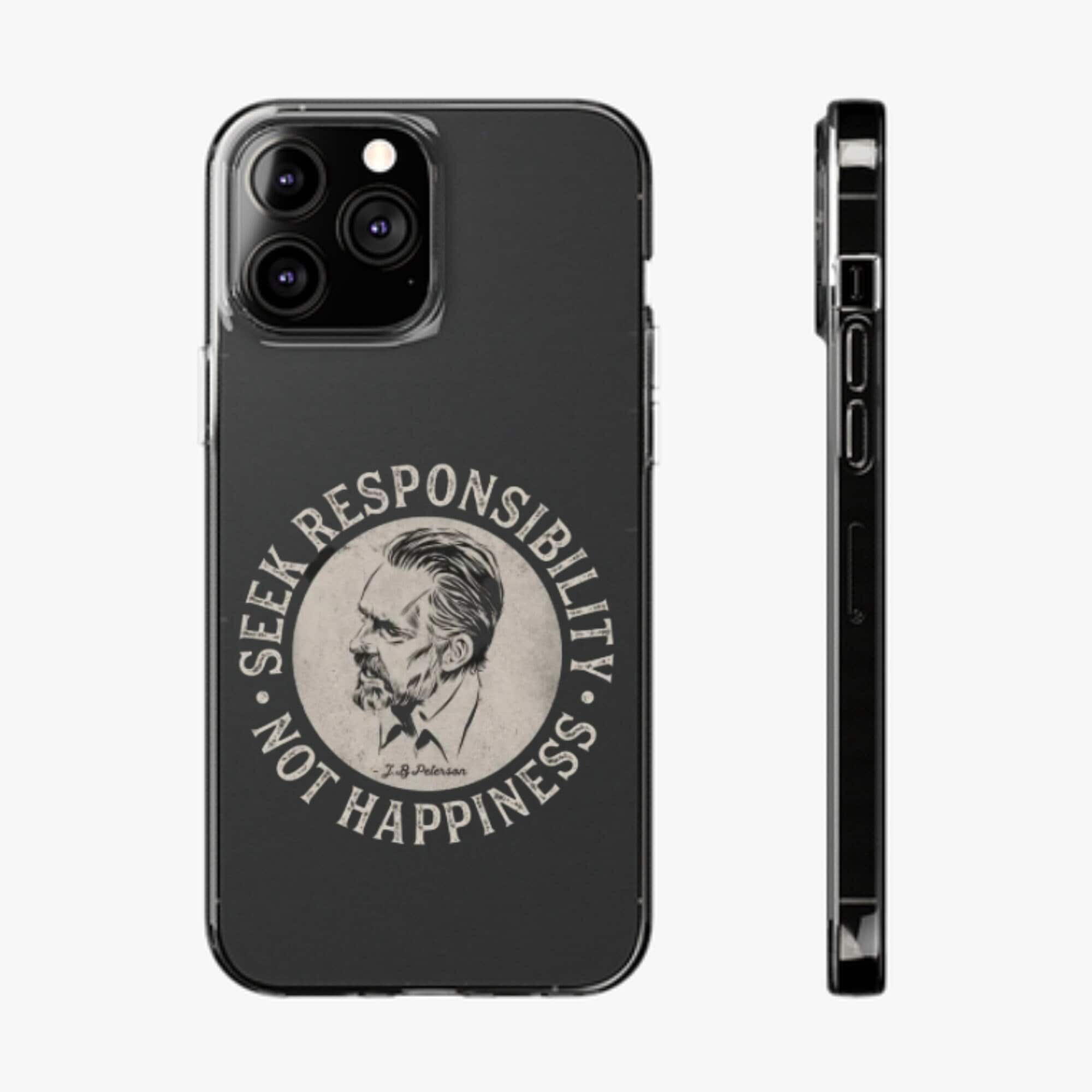 Jordan Peterson Phone Case 12 Rules for Life Dr Jordan Peterson Quote Seek Responsibility