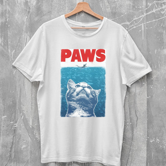 Funny Paws T Shirt | Jaws T Shirt | Jaws Movie | Cat Lover Gift