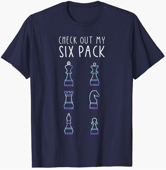 Chess T Shirt | Check out my six pack T Shirt | Chess Lovers T Shirt | Chess Player Gift