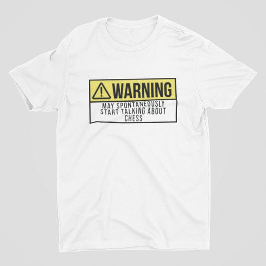 Chess Warning T Shirt | Chess Player T Shirt | Chess Shirt | Chess Tee