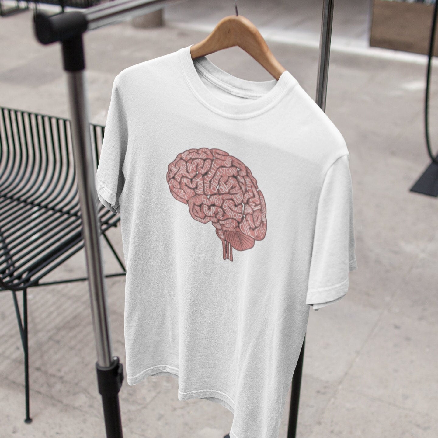 Chess - Brain Anatomy Of A Chess Player T Shirt | Chess Player T Shirt | Chess Shirt | Chess Tee