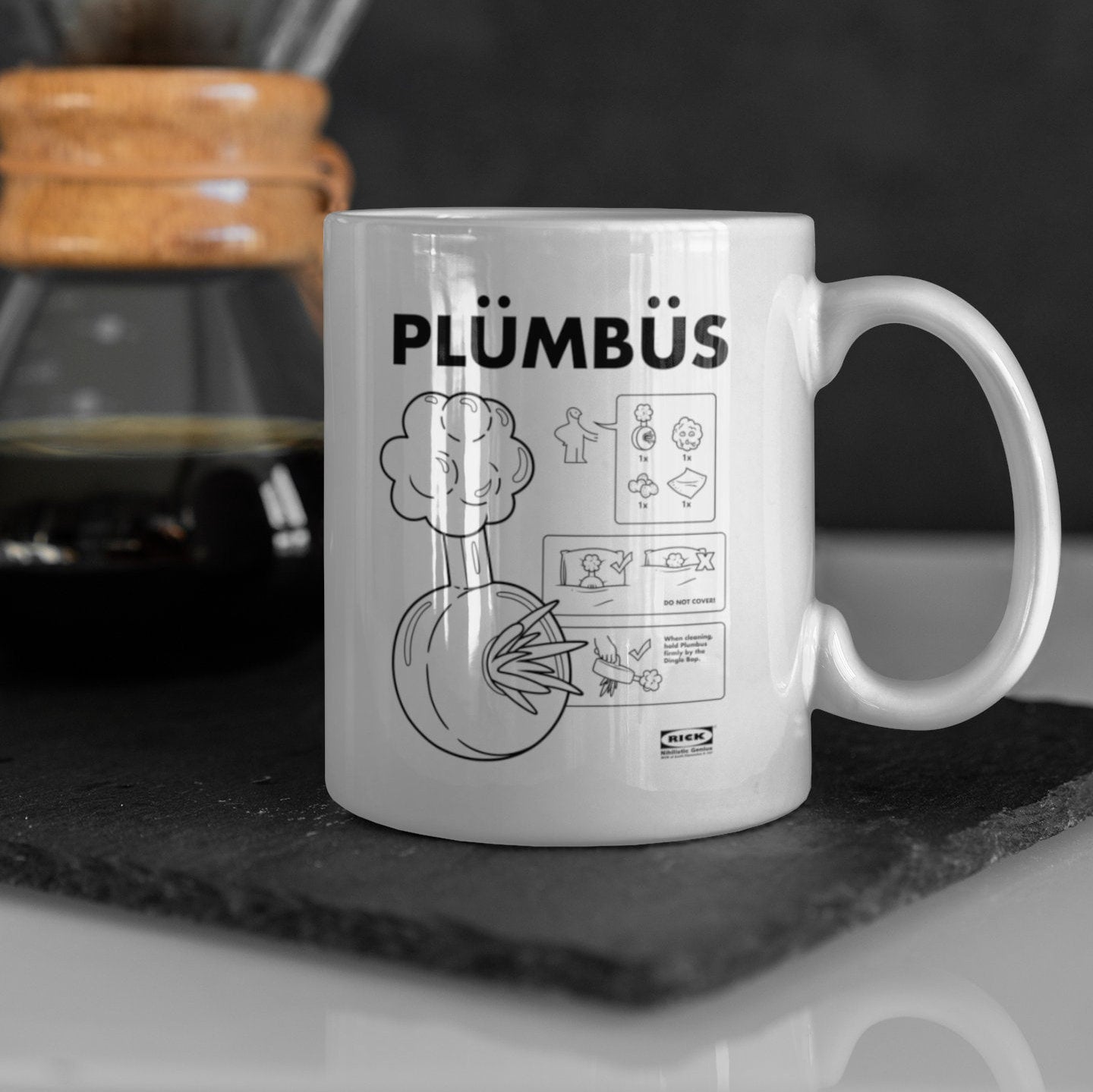 Rick & Morty Plumbus Mug | Rick And Morty Mug | Rick Sanchez Mug | Pickle Rick