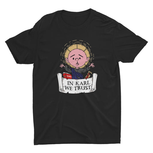 Karl Pilkington In Karl We Trust T Shirt | An Idiot Abroad | Karl Pilkington Retro T shirt