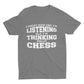 Thinking About Chess T Shirt | Chess Lover T Shirt | Chess Clothing