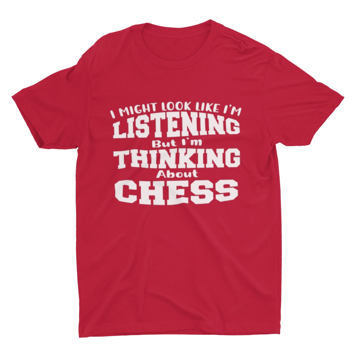 Thinking About Chess T Shirt | Chess Lover T Shirt | Chess Clothing