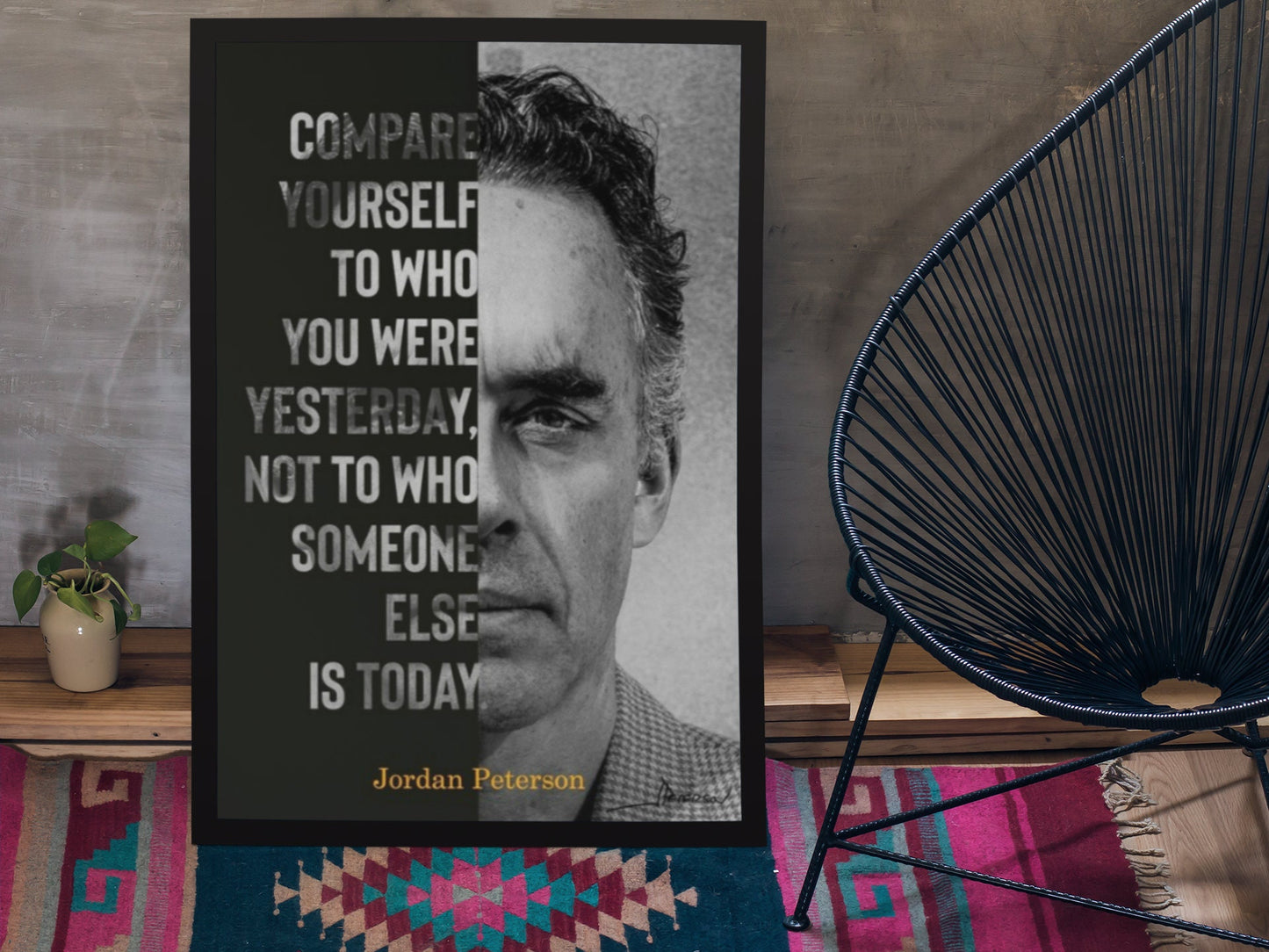 Jordan Peterson 12 Rules Poster | Jordan Peterson Collage Poster | Dr Jordan B Peterson Gift