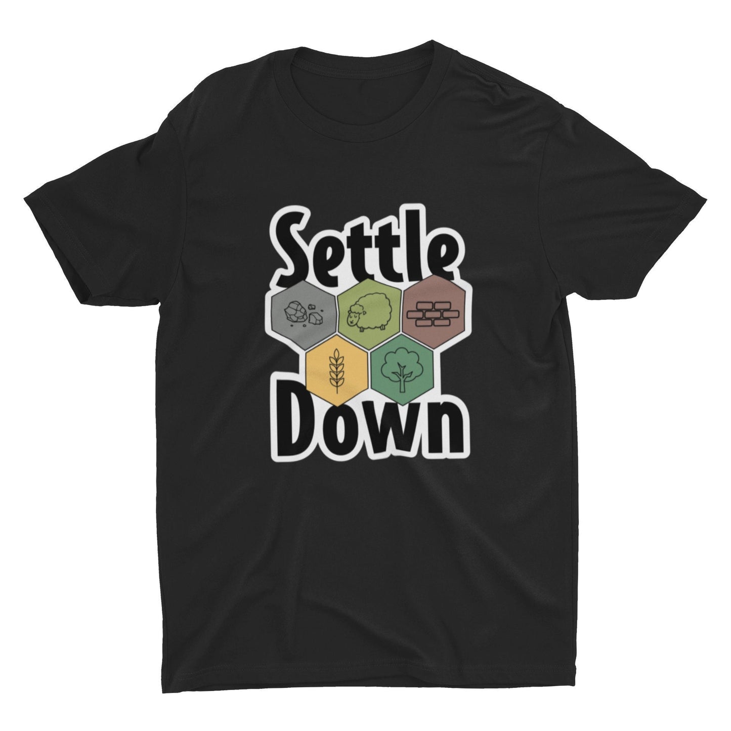 Catan T Shirt | Settle Down | Settlers of Catan