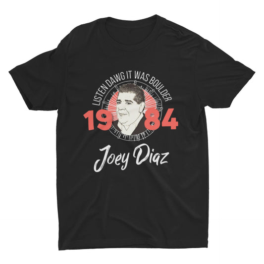 Joey Diaz Boulder 1984 T Shirt | Joey Diaz T Shirt | Joe Rogan Experience T Shirt | Joe Rogan Podcast | JRE Podcast