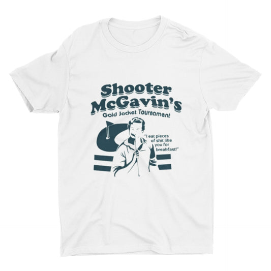 Happy Gilmore 'Shooter Mcgavin' Gold Jacket Tournament T Shirt | Happy Gilmore T Shirt | Adam Sandler T Shirt | Golf T Shirt